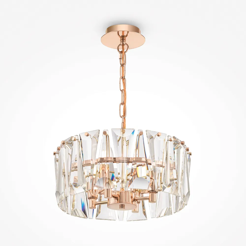 Gold Crystal Pendant Chandelier MOD043PL-04G | Modern Ceiling Light