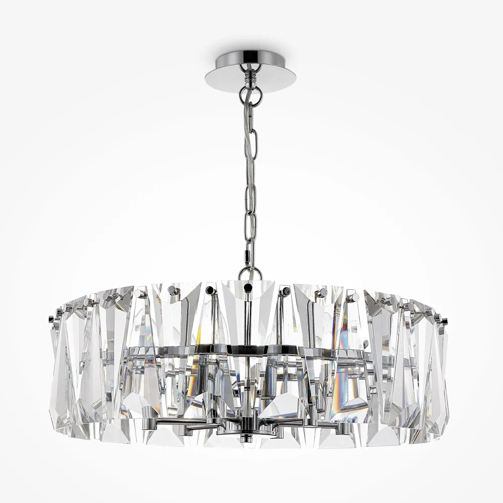 Chrome Crystal Pendant Chandelier MOD043PL-06CH | Modern Ceiling Light