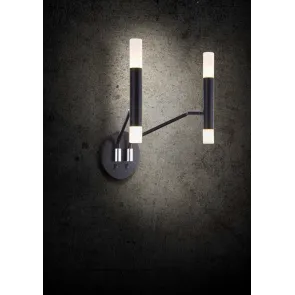 MOD620WL-04B Black LED Wall Light | Modern Wall Sconce