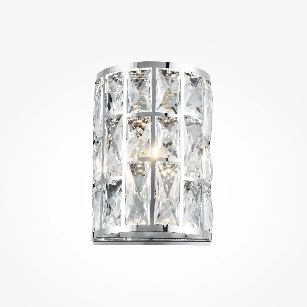 MOD184-WL-01-CH Chrome Crystal Wall Light | Modern Wall Lamp