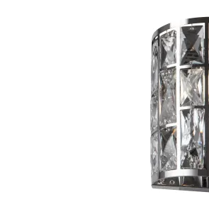MOD184-WL-01-CH Chrome Crystal Wall Light | Modern Wall Lamp