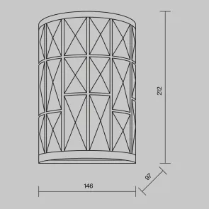 MOD184-WL-01-CH Chrome Crystal Wall Light | Modern Wall Lamp