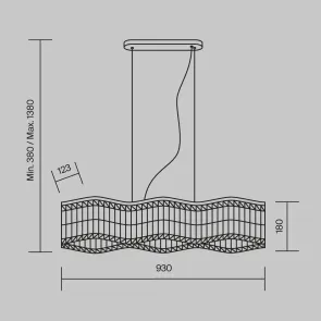 Gold Crystal Chandelier DIA005PL-06G | Modern LED Chandelier