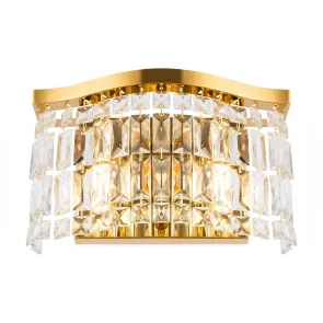 DIA005WL-02G Gold Crystal Wall Light | Modern LED Wall Sconce
