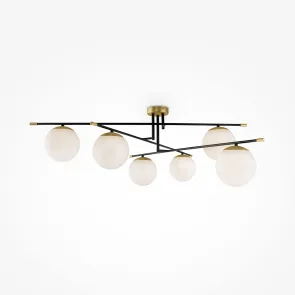 MOD048CL-06G Black and Gold Ceiling Light | Modern Chandelier
