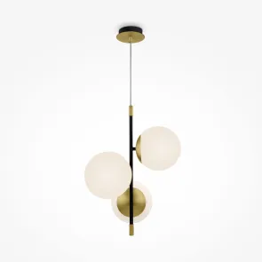 MOD048PL-03G Black and Gold Pendant Light | Modern Chandelier