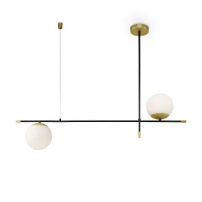 Lestenec MOD048PL-02G črno zlat | Moderna svetilka