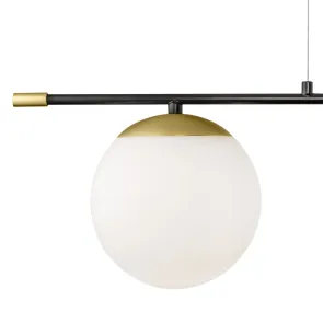 Lestenec MOD048PL-02G črno zlat | Moderna svetilka