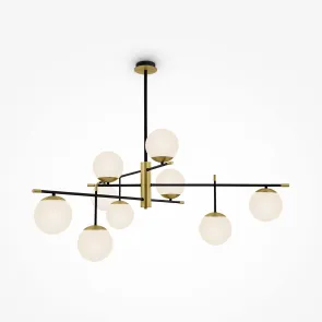 Black Gold Pendant Chandelier MOD048PL-09G