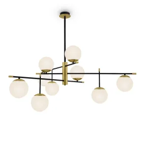 Black Gold Pendant Chandelier MOD048PL-09G