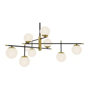 Black Gold Pendant Chandelier MOD048PL-09G