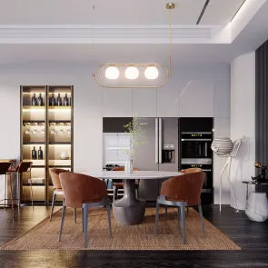 Brass Pendant Chandelier MOD221PL-03BS