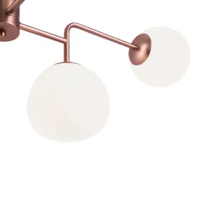 Lestenec zlat MOD221-PL-08-G z belimi senčili