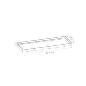 GREEN TECH Okvir za nadgradno montiranje LED panela 1195 x 295 mm Green Tech PL312 - LF-1195