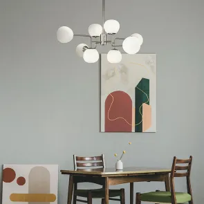 Nickel Pendant Chandelier MOD221-PL-08-N