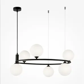 Black Pendant Chandelier MOD013PL-06B