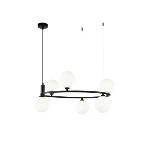 Black Pendant Chandelier MOD013PL-06B