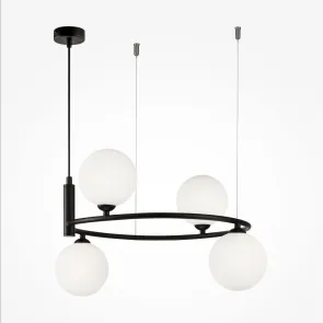 Black Pendant Chandelier MOD013PL-04B