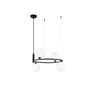 Black Pendant Chandelier MOD013PL-04B