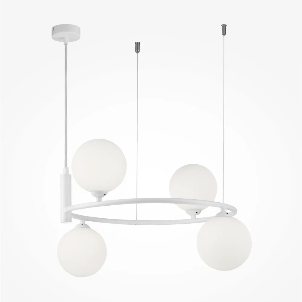 White Pendant Chandelier MOD013PL-04W