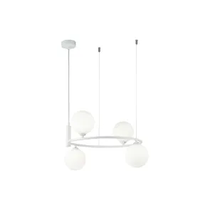 White Pendant Chandelier MOD013PL-04W