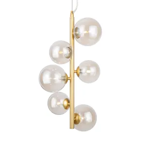 Pendant Light MOD545PL-06G Gold Modern
