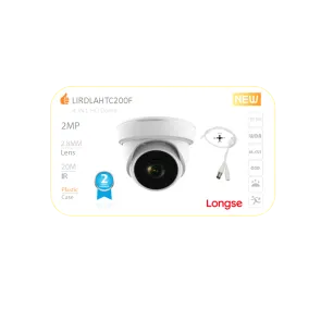 LONGSE AHD Dome kamera 2.0mpx 2.8mm IR 20m plastika - LIRDLAHTC200F