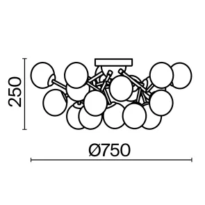 Lestenec MOD545PL-20G zlat Dallas
