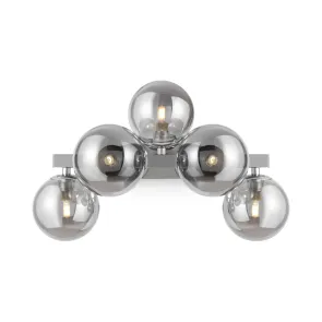 Wall Light MOD547WL-05CH Chrome Dallas