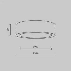Ceiling Light MOD613CL-03W White Bergamo