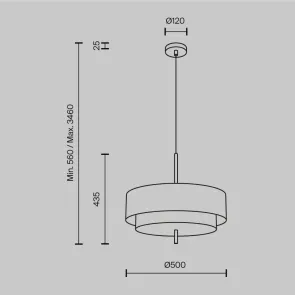 Pendant Light MOD613PL-05W1 White for Living Room