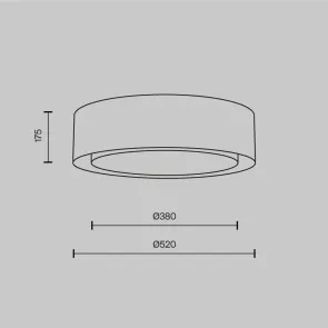 Ceiling Light MOD617CL-04GR Grey for Bedroom
