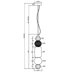 LED viseča svetilka s steklom P069PL-L35G3K1
