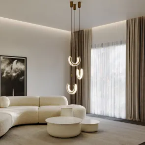 LED viseča svetilka P091PL-L18G3K za spalnico