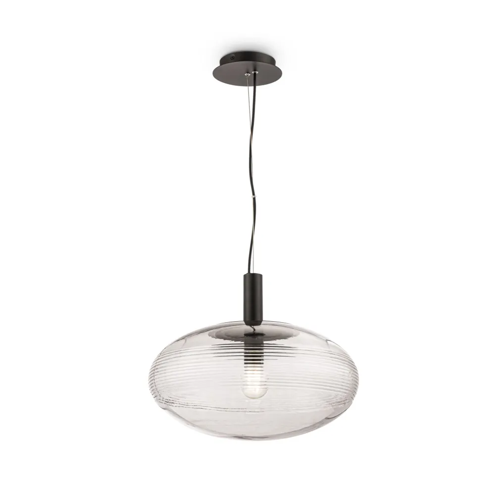Pendant Light P062PL-01GR with Glass Shade
