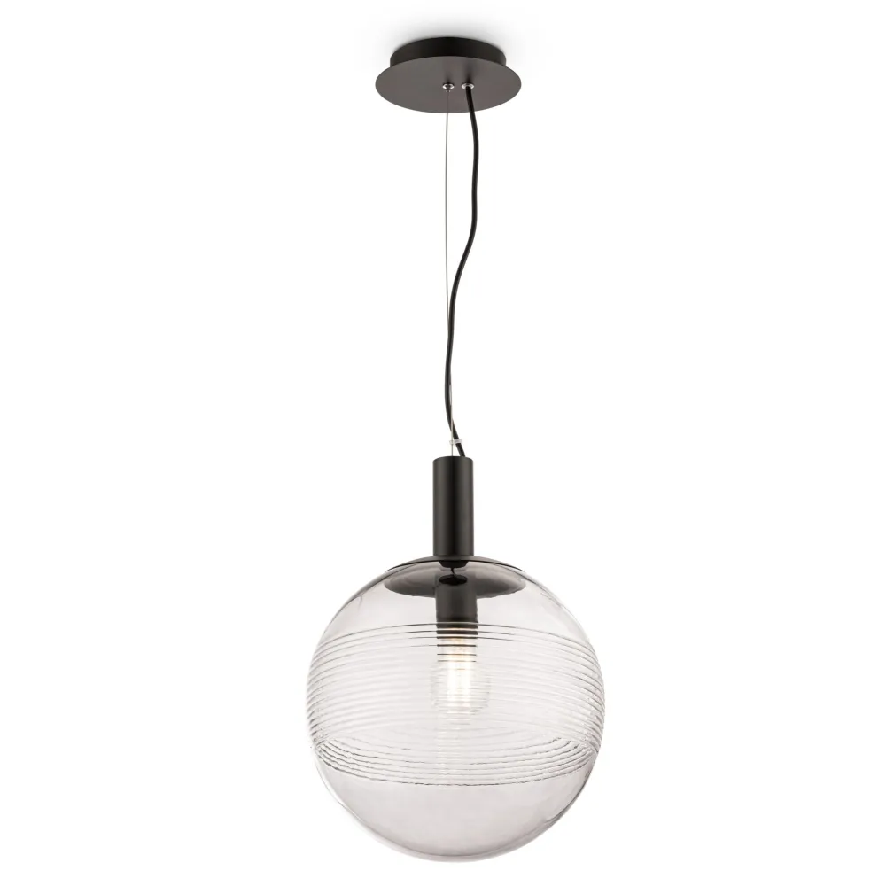Pendant Light P061PL-01GR with Glass Shade