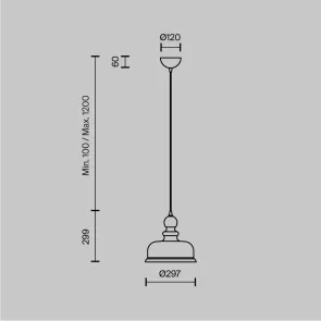 Bronze Pendant Light P001PL-01BZ for Kitchen & Dining