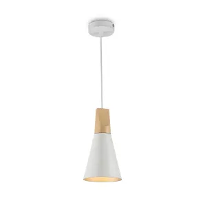 Pendant Light P359-PL-140-W Scandinavian Style White