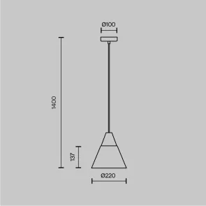 Pendant Light P359-PL-01-W Scandinavian Style White