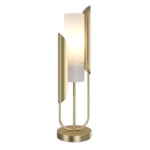 Designer Gold Table Lamp Z014TL-01G with Glass Shade