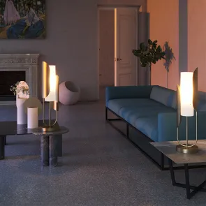 Designer Gold Table Lamp Z014TL-01G with Glass Shade