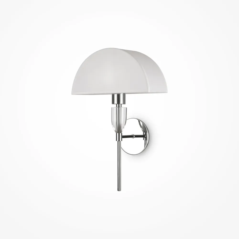 Bauhaus Wall Light Z034WL-01CH with White Shade