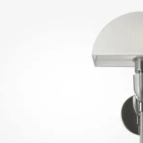 Bauhaus Wall Light Z034WL-01CH with White Shade