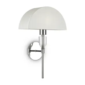 Bauhaus Wall Light Z034WL-01CH with White Shade