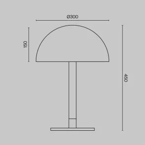 Moderna črna LED namizna svetilka Z012TL-L8B3K