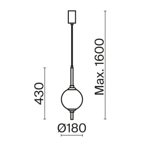 LED Pendant Light Z020PL-L6B3K for Living Room