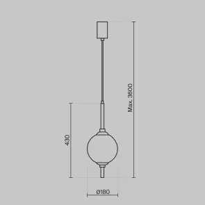 LED Pendant Light Z020PL-L6B3K for Living Room