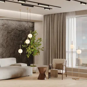 Brass LED Pendant Light Z020PL-L6BS3K for Interiors