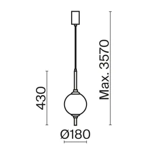 Brass LED Pendant Light Z020PL-L6BS3K for Interiors