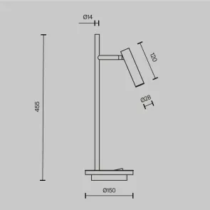 LED namizna svetilka Z010TL-L8B3K za delovno mizo